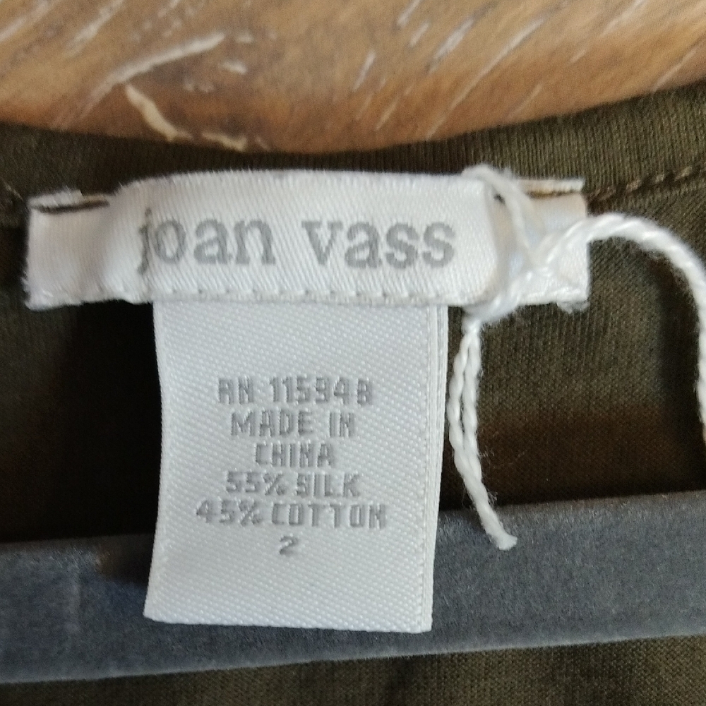Joan Vass Green Sleeveless Scoop Neck Sundress - Picture 2 of 5